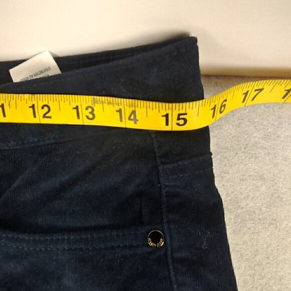 Seven7 Cotton Blue Ultra High Rise Skinny Corduroy 5 Pocket Jeans Size 10 (NWT) - Picture 6 of 12